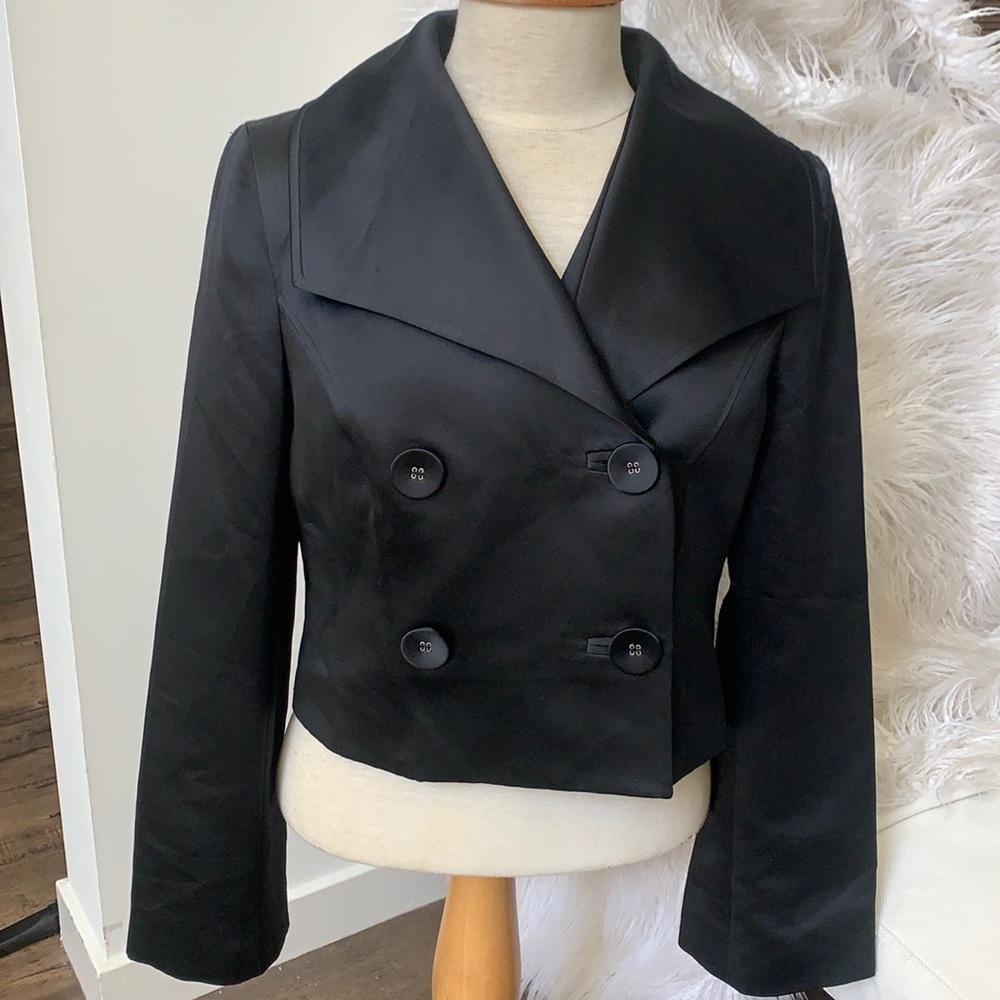 INC Cropped Satin Dress Jacket